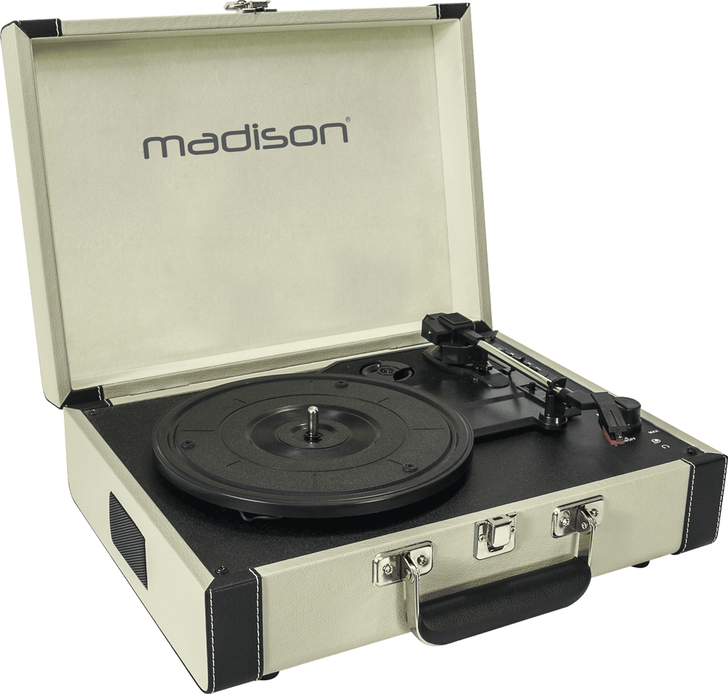 Madison Vintage Turntable w. Bluetooth (Cream)
