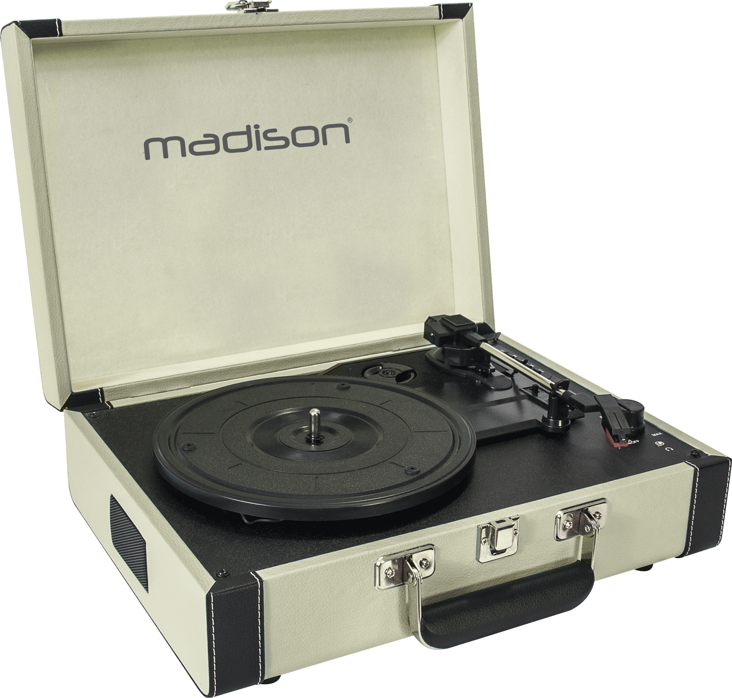 Madison Vintage Turntable w. Bluetooth (Cream)